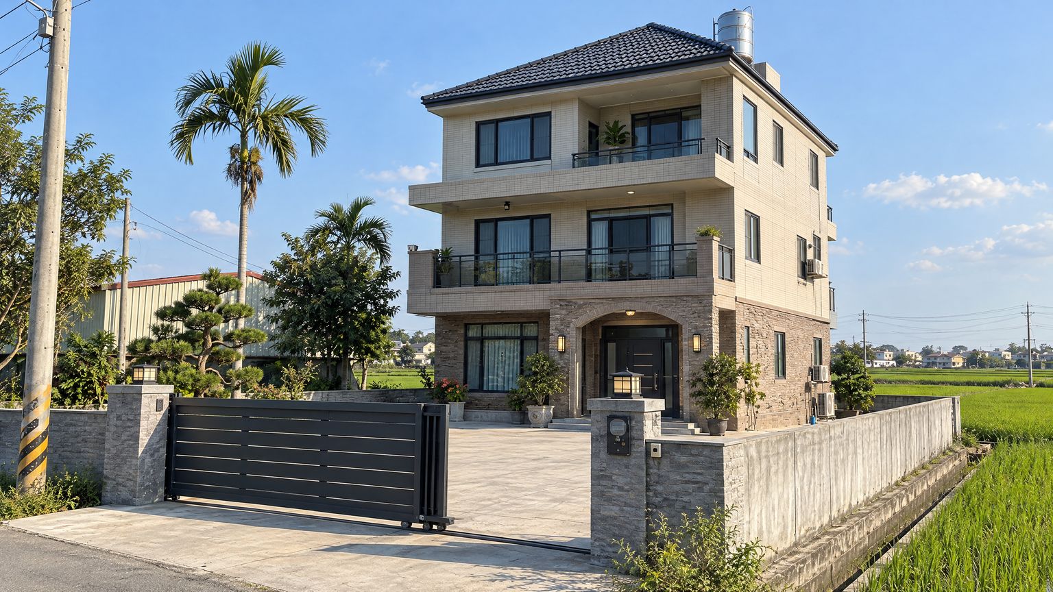 田邊新建的三樓透天